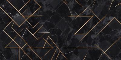The primary subject of the image is a black and gold marble patterned wallpaper. The setting is a black and gold marble wall, which serves as the background. The visual style is a close-up of the marble pattern, showcasing the intricate design. The colors and mood of the image are predominantly black and gold, giving it a luxurious and elegant appearance.