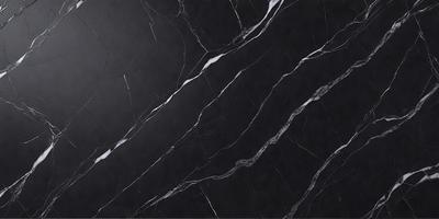 The primary subject of the image is a black marble countertop. The setting is a kitchen, with the countertop being the main focus of the scene. The visual style is a close-up of the marble countertop, showcasing its texture and pattern. The colors and mood of the image are predominantly dark, with the black marble countertop being the main source of contrast.