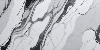 The primary subject of the image is a marble countertop with a patterned design. The setting is a kitchen, and the visual style is a close-up of the marble countertop. The colors and mood of the image are predominantly white, giving it a clean and elegant appearance.