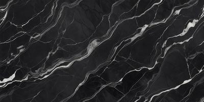 The primary subject of the image is a black and white marble pattern. The setting is a black and white marble surface, which serves as the background. The visual style is a close-up of the marble pattern, showcasing its intricate details. The colors and mood of the image are predominantly black and white, giving it a classic and elegant appearance.