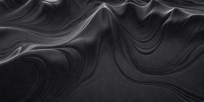 The primary subject of the image is a black and white photo of a patterned surface. The setting is a dark background, which contrasts with the patterned surface. The visual style is a black and white photo, giving it a classic and timeless appearance. The colors and mood of the image are predominantly dark, with the patterned surface being the main focus.