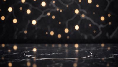 The primary subject of the image is a stove top with a circular stove burner. The stove is located on a black countertop, which serves as the setting for the scene. The visual style of the image is a photo, capturing the stove and its surroundings. The colors in the image are predominantly black and white, giving the scene a classic and timeless appearance.