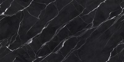 The primary subject of the image is a black marble countertop. The setting is a kitchen, with the countertop being the main focus of the scene. The visual style is a close-up of the marble countertop, showcasing its texture and pattern. The colors and mood of the image are predominantly dark, with the black marble countertop being the main source of contrast.