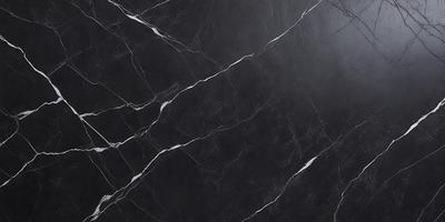 The primary subject of the image is a black marble countertop. The setting is a kitchen, with the countertop being the main focus of the scene. The visual style is a close-up of the marble countertop, showcasing its texture and details. The colors and mood of the image are predominantly dark, with the black marble countertop being the main source of contrast and visual interest.