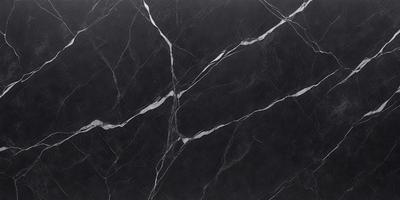 The primary subject of the image is a marble countertop with a black and white pattern. The setting is a kitchen, and the visual style is a close-up of the marble countertop. The colors and mood of the image are predominantly black and white, giving it a classic and elegant appearance.