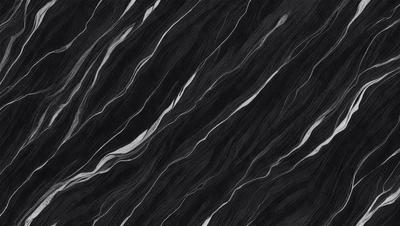 The primary subject of the image is a black and white patterned surface, which appears to be a marble or stone texture. The setting is a dark background, which contrasts with the patterned surface. The visual style is a close-up of the pattern, showcasing the intricate details of the design. The colors and mood of the image are predominantly dark, with the black and white pattern creating a sense of depth and complexity.