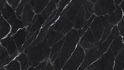 The primary subject of the image is a black and white marble pattern. The setting is a black background, which contrasts with the marble pattern. The visual style is a close-up of the marble pattern, showcasing its intricate details. The colors and mood of the image are predominantly black and white, giving it a classic and elegant appearance.