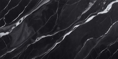 The primary subject of the image is a marble countertop with a black and white pattern. The setting is a kitchen, and the visual style is a photo. The countertop has a black and white marble pattern, and the overall atmosphere is elegant and sophisticated.