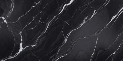 The primary subject of the image is a black and white marble countertop. The setting is a kitchen, with the countertop being the main focus of the scene. The visual style is a photo, capturing the intricate patterns and textures of the marble countertop. The colors and mood of the image are predominantly black and white, giving it a classic and elegant appearance.