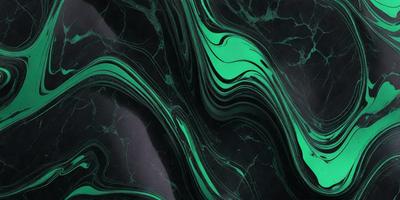 The primary subject of the image is a close-up of a green marble countertop. The setting is a dark room, and the visual style appears to be a photo. The dominant colors in the image are green and black, creating a moody atmosphere.