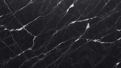 The primary subject of the image is a black marble countertop. The setting is a kitchen, with the countertop being the main focus of the scene. The visual style is a close-up of the marble countertop, showcasing its texture and pattern. The colors and mood of the image are predominantly dark, with the black marble countertop being the main source of contrast.