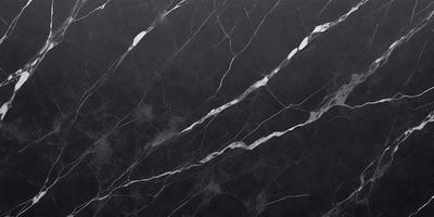 The primary subject of the image is a marble countertop with a black background. The countertop features a pattern of white veins, giving it a unique and elegant appearance. The visual style of the image is a close-up of the marble countertop, showcasing its texture and details. The colors and mood of the image are predominantly black and white, creating a sophisticated and timeless atmosphere.