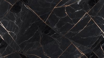 The primary subject of the image is a close-up of a marble countertop. The setting is a black and gold marble countertop, which adds a luxurious and elegant touch to the scene. The visual style is a black and white photo, which emphasizes the contrast and texture of the marble. The colors and mood of the image are predominantly black and gold, creating a sophisticated and timeless atmosphere.