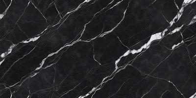The primary subject of the image is a marble countertop with a black and white pattern. The setting is a kitchen, and the visual style is a close-up of the marble countertop. The colors and mood of the image are predominantly black and white, giving it a classic and elegant appearance.