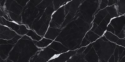 The primary subject of the image is a black and white marble pattern. The setting is a black background, which contrasts with the marble pattern. The visual style is a close-up of the marble pattern, showcasing its intricate details. The colors and mood of the image are predominantly black and white, giving it a classic and elegant appearance.