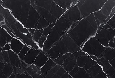 The primary subject of the image is a close-up of a marble countertop. The setting is a black and white photo, which gives the image a classic and timeless appearance. The visual style is a high-quality photograph, showcasing the intricate patterns and textures of the marble surface. The colors and mood of the image are predominantly black and white, creating a sense of elegance and sophistication.