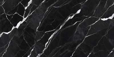 The primary subject of the image is a marble countertop with a black and white pattern. The setting is a kitchen, and the visual style is a close-up of the marble countertop. The colors and mood of the image are predominantly black and white, giving it a classic and elegant appearance.