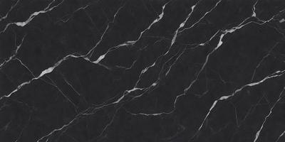 The primary subject of the image is a black marble countertop. The setting is a kitchen, with the countertop being the main focus of the scene. The visual style is a close-up of the marble countertop, showcasing its texture and pattern. The colors and mood of the image are predominantly dark, with the black marble countertop being the main source of contrast.