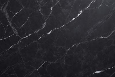 The primary subject of the image is a marble wall with a black background. The visual style is a close-up of the marble wall, showcasing its texture and pattern. The colors and mood of the image are predominantly black and white, giving it a classic and elegant appearance.