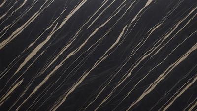 The primary subject of the image is a marble-like pattern, which is the main focus of the image. The setting is a black background, which contrasts with the pattern. The visual style is a close-up of the marble pattern, showcasing its intricate details. The colors and mood of the image are predominantly black and white, giving it a classic and elegant appearance.