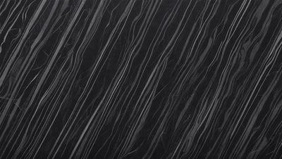 The primary subject of the image is a black and white pattern, which appears to be a close-up of a marble or stone surface. The setting is a dark background, which contrasts with the pattern. The visual style is a combination of a photo and a digital art, illustration, or drawing. The colors and mood of the image are predominantly dark, with the black and white pattern creating a sense of depth and contrast.