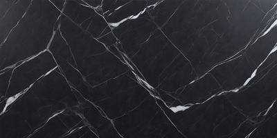 The primary subject of the image is a black marble countertop. The setting is a kitchen, with the countertop being the main focus of the scene. The visual style is a close-up of the marble countertop, showcasing its texture and pattern. The colors and mood of the image are predominantly dark, with the black marble countertop being the main source of contrast.