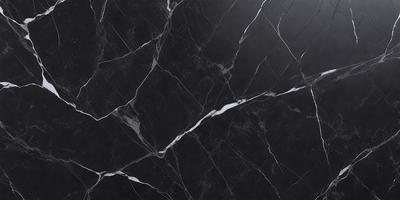 The primary subject of the image is a black marble countertop. The setting is a kitchen, with the countertop being the main focus of the scene. The visual style is a close-up of the marble countertop, showcasing its texture and pattern. The colors and mood of the image are predominantly dark, with the black marble countertop being the main source of contrast.