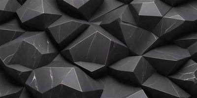 The primary subject of the image is a close-up of a black marble surface. The setting is a black and white photograph, which gives the image a classic and timeless appearance. The visual style is a pattern of black and white squares, creating a sense of depth and complexity. The colors and mood of the image are predominantly black and white, giving it a sophisticated and elegant feel.