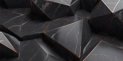 The primary subject of the image is a black and gold marble pattern. The setting is a black and gold marble wall, which serves as the backdrop for the pattern. The visual style is a close-up of the marble pattern, showcasing its intricate details. The colors and mood of the image are predominantly black and gold, giving it a luxurious and elegant appearance.