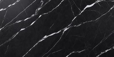 The primary subject of the image is a marble wall with a black and white pattern. The setting is a room with a black background, which emphasizes the contrast between the marble wall and the black and white pattern. The visual style is a close-up of the marble wall, showcasing its texture and pattern. The colors and mood of the image are predominantly black and white, giving it a classic and elegant appearance.