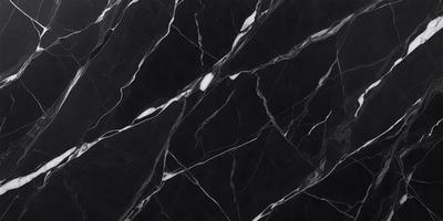 The primary subject of the image is a black and white marble pattern. The setting is a black background, and the visual style is a close-up of the marble pattern. The colors and mood of the image are predominantly black and white, giving it a classic and elegant appearance.