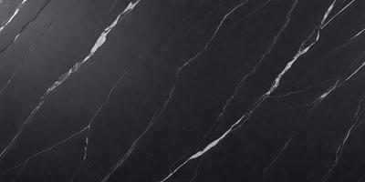 The primary subject of the image is a black marble countertop. The setting is a kitchen, with the countertop being the main focus of the scene. The visual style is a close-up of the marble countertop, showcasing its texture and details. The colors and mood of the image are dark and moody, with the black marble countertop being the dominant color.