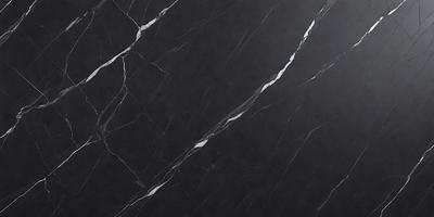 The primary subject of the image is a black marble countertop. The setting is a kitchen, with the countertop being the main focus of the scene. The visual style is a close-up of the marble countertop, showcasing its texture and pattern. The colors and mood of the image are predominantly dark, with the black marble countertop being the main source of contrast.