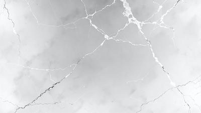 The image features a marble countertop with a white and grey color scheme. The countertop is covered in a pattern of white and grey marble, giving it a unique and elegant appearance. The marble countertop is the primary subject of the image, showcasing its beauty and texture. The setting is a kitchen or bathroom, as the countertop is a common feature in these spaces. The visual style of the image is a close-up of the marble countertop, highlighting its intricate details and patterns. The colors