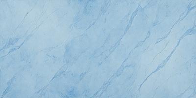 The primary subject of the image is a blue marble wall with a pattern of white and blue stripes. The setting is a room with a blue marble wall, and the visual style is a photo. The dominant colors are blue and white, creating a calm and soothing atmosphere.