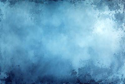 The primary subject of the image is a blue sky with clouds. The setting is a cloudy day, and the visual style is a painting or drawing. The colors and mood of the image are predominantly blue, creating a calm and serene atmosphere.