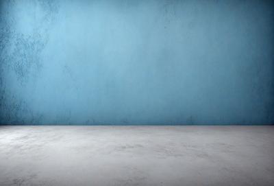 The primary subject of the image is a blue wall. The setting is a room with a blue wall, and the visual style is a photo. The dominant colors are blue and white, creating a calm and serene atmosphere.