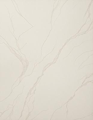 The primary subject of the image is a white wall with a pattern of lines and curves. The setting is a room with a white wall, and the visual style appears to be a drawing or illustration. The colors and mood of the image are predominantly white, giving it a clean and minimalist appearance.
