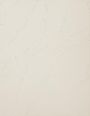 The primary subject of the image is a white wall with a pattern of lines and swirls. The setting is a room with a white wall, and the visual style appears to be a combination of a photo and a drawing. The colors and mood of the image are predominantly white, giving it a clean and minimalist appearance.