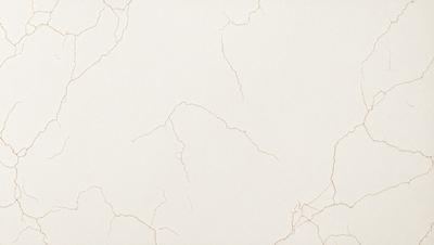 The primary subject of the image is a white wall with a pattern of cracks and peeling paint. The setting is a room with a white background. The visual style is a close-up of the wall, showcasing the cracks and peeling paint. The colors and mood of the image are predominantly white, with a slightly aged and worn appearance due to the cracks and peeling paint.