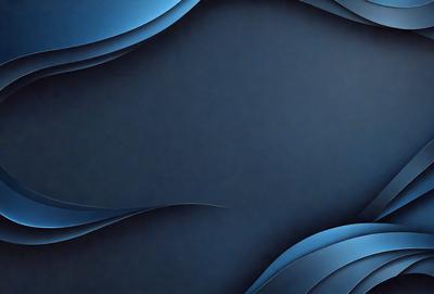The primary subject of the image is a blue background with a wave pattern. The setting is a dark, blue-toned environment, which creates a moody atmosphere. The visual style is a combination of digital art and illustration, as the wave pattern is created through a digital medium. The dominant colors are blue and black, with the blue background and the black wave pattern creating a striking contrast.