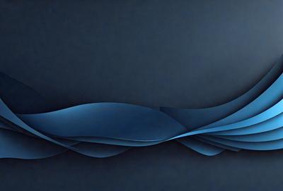 The primary subject of the image is a blue wave or ripple pattern. The setting is a dark blue background, which creates a contrasting effect with the blue wave. The visual style appears to be a digital art or illustration, as the wave is depicted in a smooth and detailed manner. The dominant colors are blue, creating a calm and serene atmosphere.