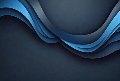 The primary subject of the image is a blue wave pattern. The setting is a dark blue background, which creates a contrasting effect with the blue wave pattern. The visual style is a digital art or illustration, as the wave pattern is created with a computer or digital tool. The dominant colors are blue, and the overall atmosphere is calm and serene.