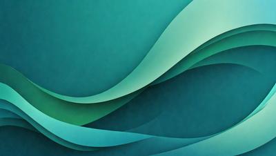 The primary subject of the image is a large, colorful wave. The wave is depicted in a digital art style, with a blue and green color scheme. The setting is a blue background, which complements the vibrant colors of the wave. The visual style of the image is a combination of digital art and illustration, creating a dynamic and engaging scene.
