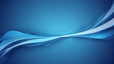 The primary subject of the image is a blue background with a white line or wave-like pattern. The setting is a blue sky, and the visual style appears to be a digital art or illustration. The dominant colors are blue and white, creating a calm and serene atmosphere.