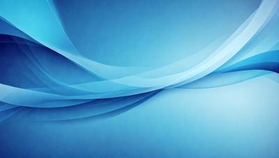 The primary subject of the image is a blue background with a wave-like pattern. The setting is a blue sky, and the visual style is a digital art or illustration. The dominant colors are blue and white, creating a calm and serene atmosphere.