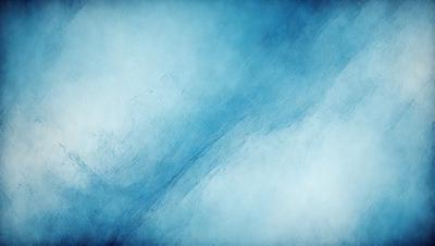 The primary subject of the image is a blue sky with clouds. The setting is a cloudy sky, and the visual style is a painting or drawing. The colors and mood are predominantly blue, creating a calm and serene atmosphere.