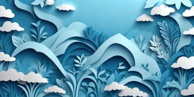 The primary subject of the image is a large wave, which is the main focus of the scene. The wave is depicted in a blue and white color scheme, giving it a vibrant and dynamic appearance. The setting is a cloudy sky, which serves as the backdrop for the wave. The visual style of the image is a combination of digital art and illustration, creating a unique and eye-catching representation of the ocean wave. The overall atmosphere of the image is energetic and captivating, with the wave'