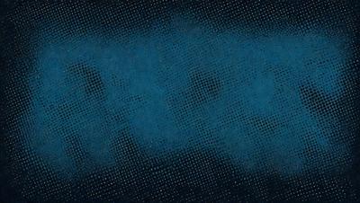 The primary subject of the image is a blue background with a pattern of dots. The setting appears to be a dark, possibly nighttime, environment. The visual style of the image is a combination of a photo and a digital art, illustration, or drawing. The dominant colors in the image are blue and black, creating a calm and serene atmosphere.