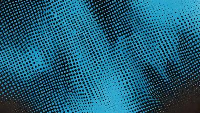 The primary subject of the image is a blue background with a pattern of black dots. The setting appears to be a digital art or illustration, as the dots are arranged in a visually appealing manner. The visual style gives the impression of a modern and creative design. The colors and mood of the image are predominantly blue and black, creating a sense of depth and sophistication.